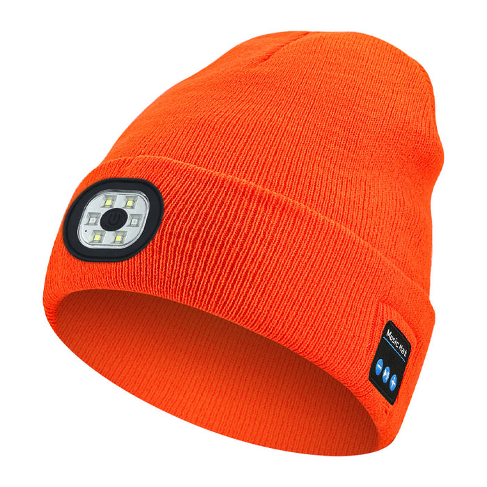 Warmteparadijs Beanie met led-lampje en bluetooth-muziek