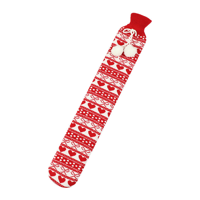 Kruik 2 liter met zachte fleece hoes en buikband