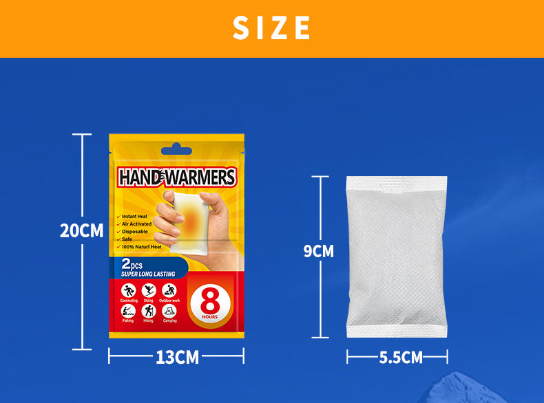 Zelfverwarmende handwarmers – warmtepads per 2 stuks