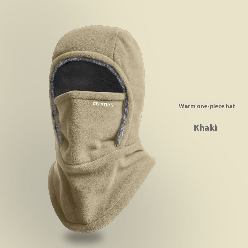 Fleece bivakmuts met capuchon, warm en winddicht