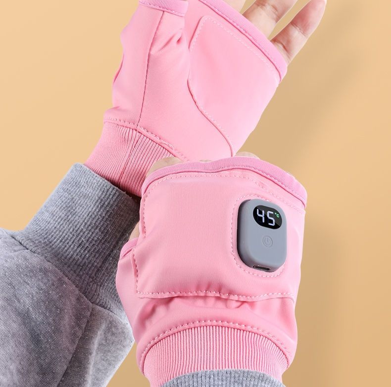 Verwarmde handschoenen met display – oplaadbaar via USB