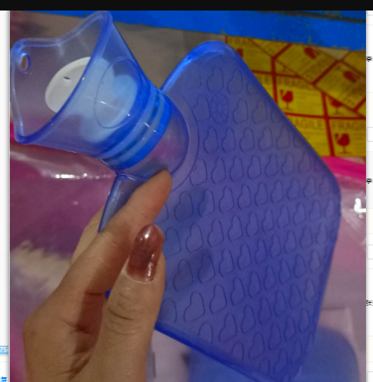 Kruik van PVC met transparante kleuren, 1 of 2 liter