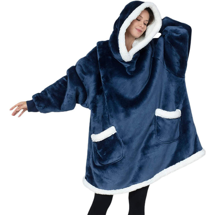 Hoodie deken oversized met zak, zacht en extra warm