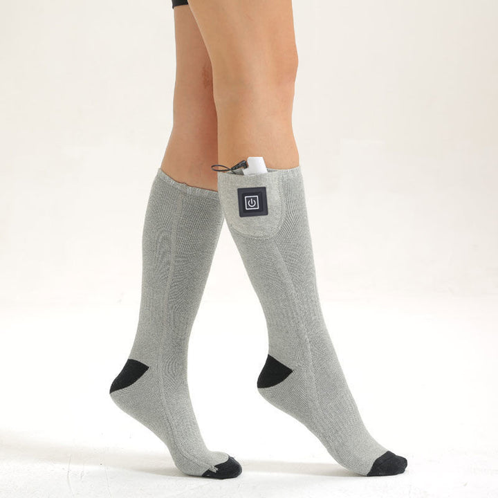 Verwarmde sokken oplaadbaar van katoen, unisex, one size