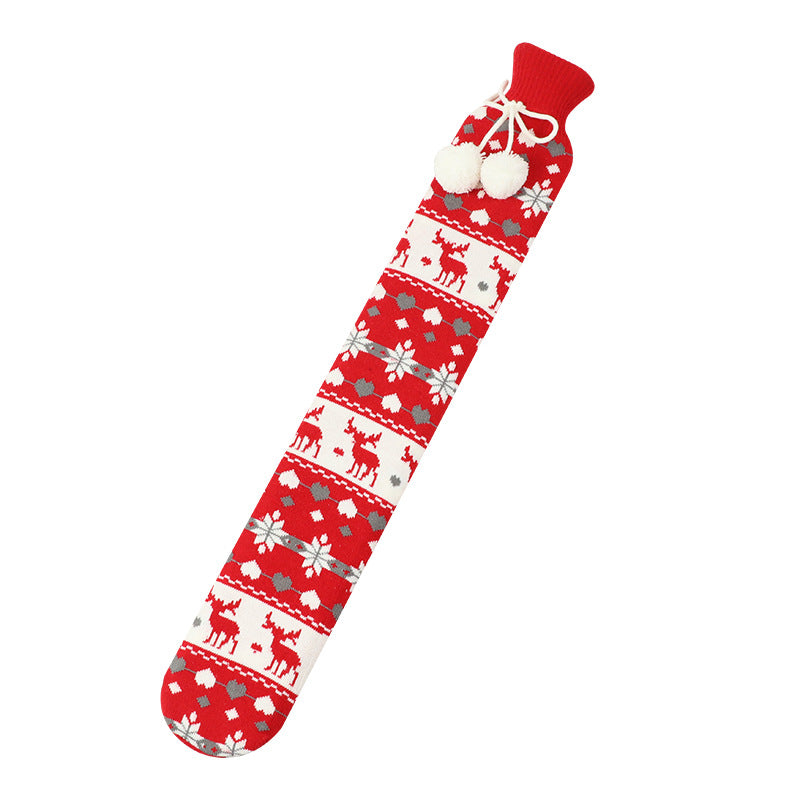 Kruik 2 liter met zachte fleece hoes en buikband