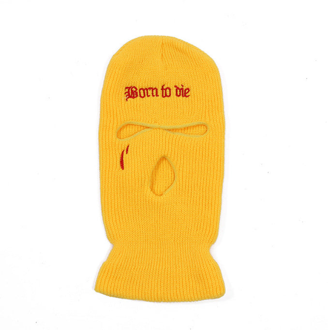 Katoenen skimasker met drie gaten, volledig gezicht