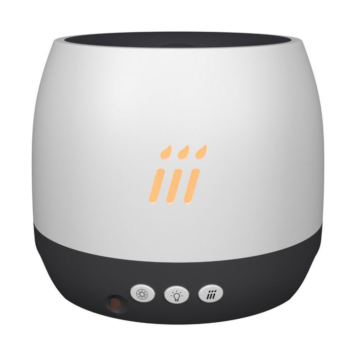 Vlam aroma diffuser met sfeerlicht en droogloopbeveiliging