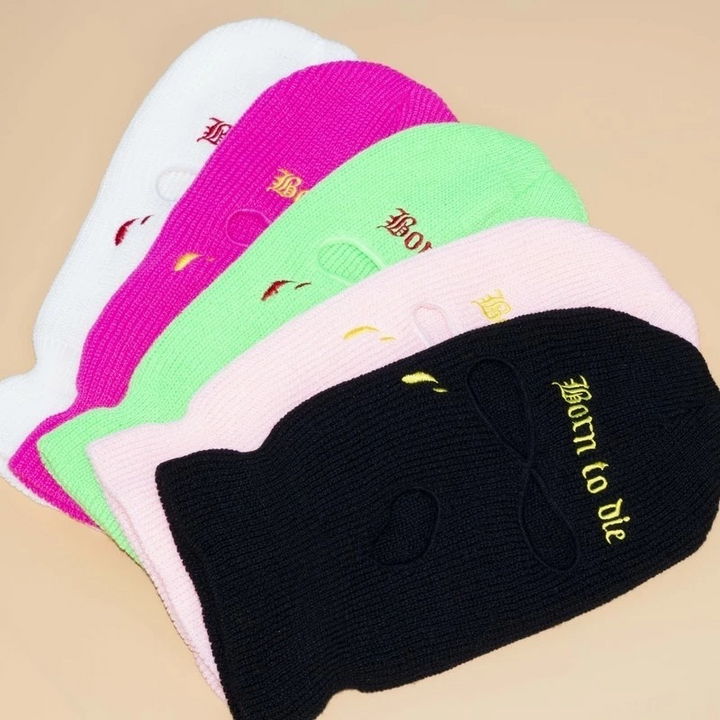 Katoenen skimasker met drie gaten, volledig gezicht