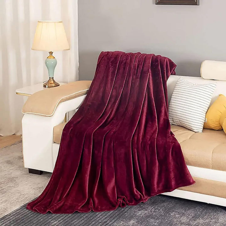 Warmteparadijs™ Zachte fleece plaid van imitatiebont voor bank en bed