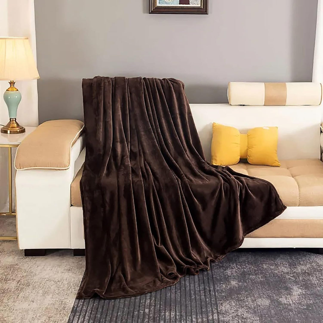 Warmteparadijs™ Zachte fleece plaid van imitatiebont voor bank en bed