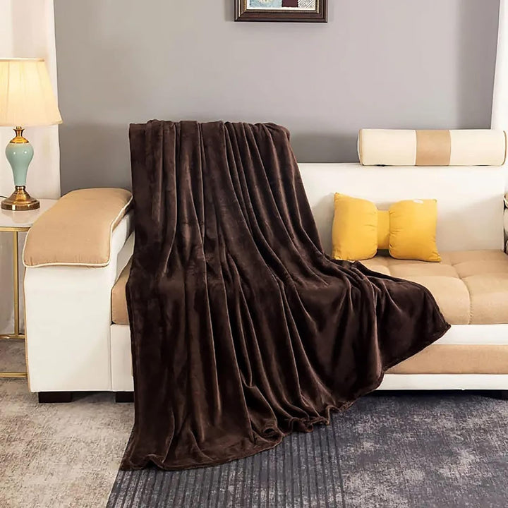 Warmteparadijs™ Zachte fleece plaid van imitatiebont voor bank en bed