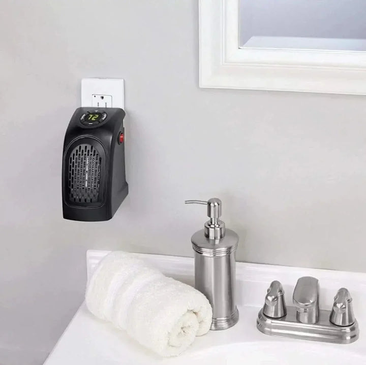 Warmteparadijs™ Draagbare ventilatorkachel met LED-display en timer