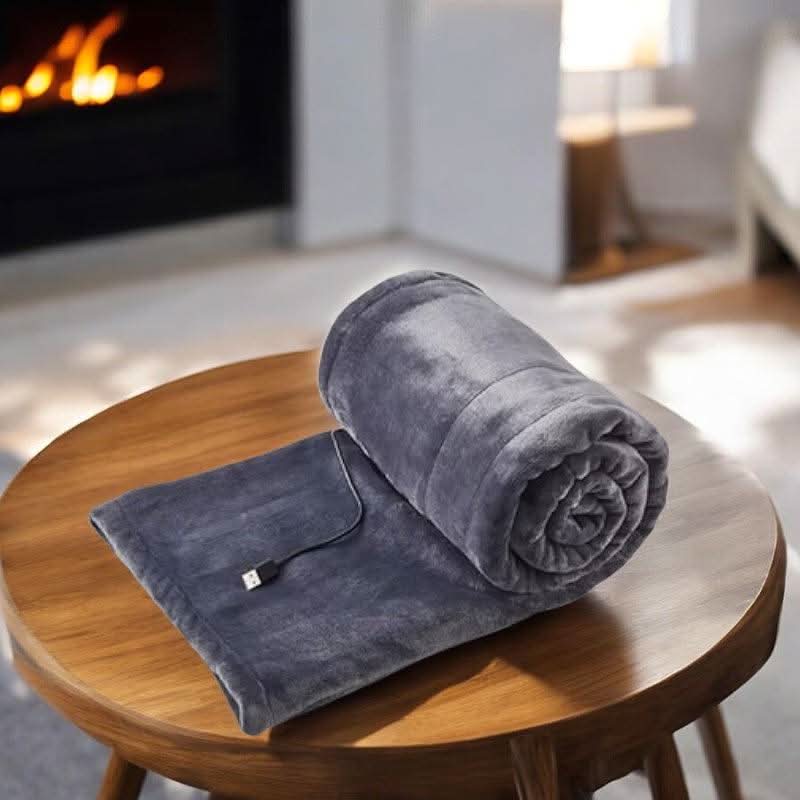 Warmteparadijs™ Draagbare USB-warmtedeken van flanel met drie standen