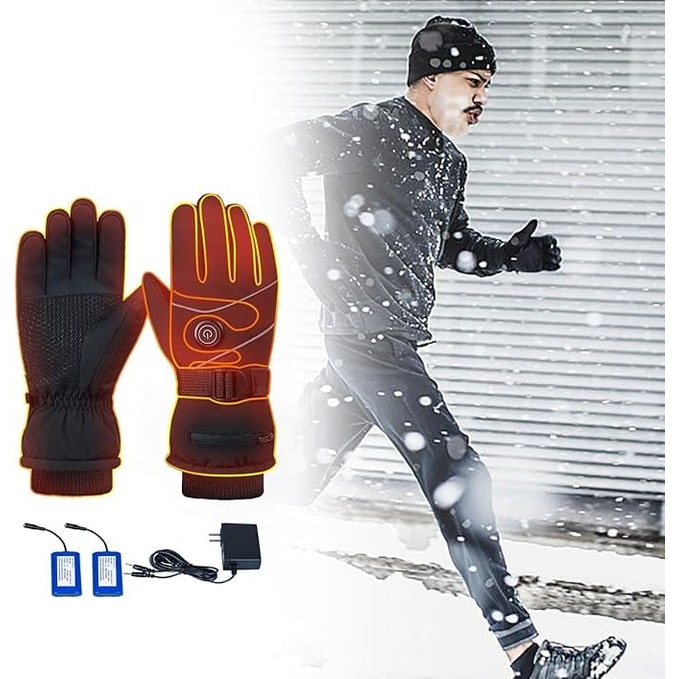 Warmteparadijs™ Oplaadbare verwarmde handschoenen met fleece en touchscreen