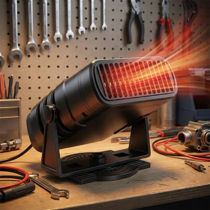 Warmteparadijs™ Draagbare autoheater 12V die binnen 30 seconden warmt