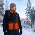 Warmteparadijs™ Verwarmde fleecejas met 4 warmtezones en USB