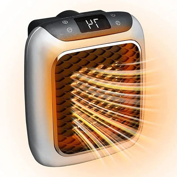 Warmteparadijs™ Stopcontactkachel 800W met thermostaat en 12 uur timer