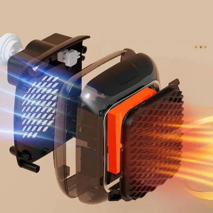 Warmteparadijs™ Stopcontactkachel 800W met thermostaat en 12 uur timer