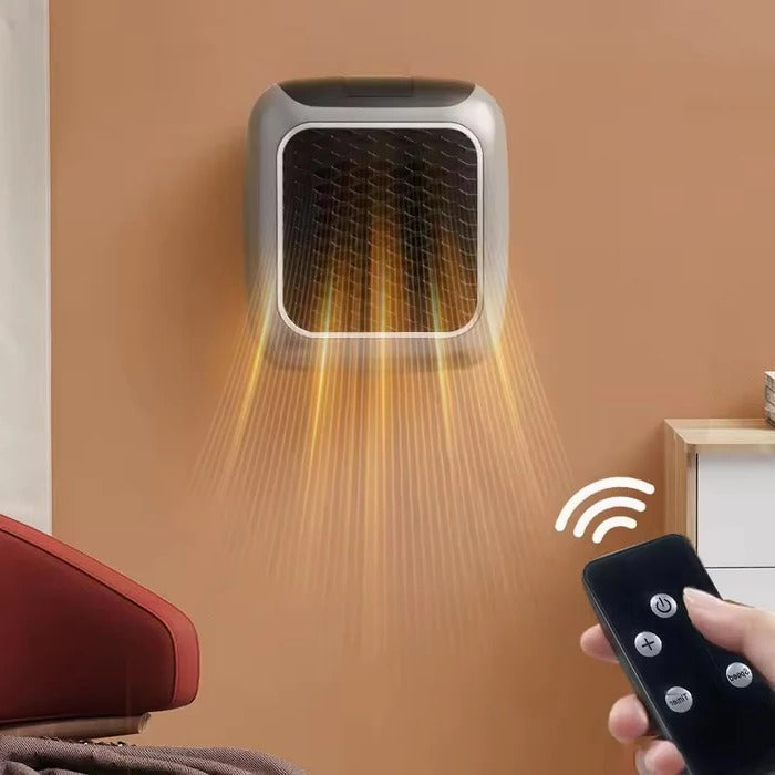 Warmteparadijs™ Stopcontactkachel 800W met thermostaat en 12 uur timer