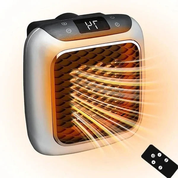 Warmteparadijs™ Stopcontactkachel 800W met thermostaat en 12 uur timer