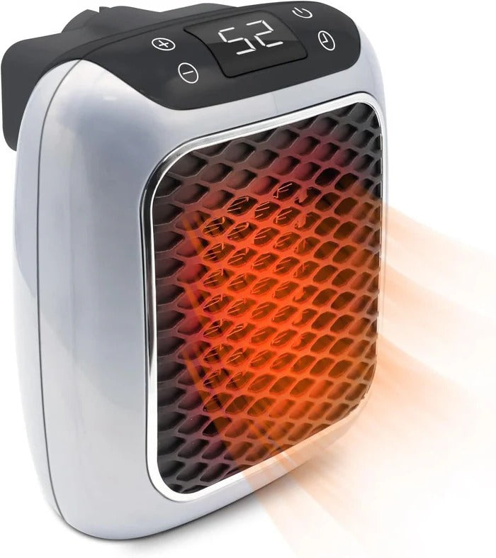Warmteparadijs™ Stopcontactkachel 800W met thermostaat en 12 uur timer