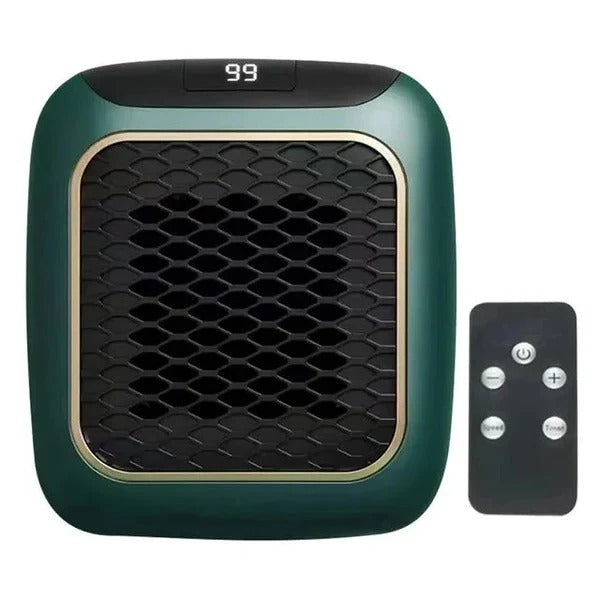 Warmteparadijs™ Mini wandkachel 800 W voor het stopcontact, stil en compact