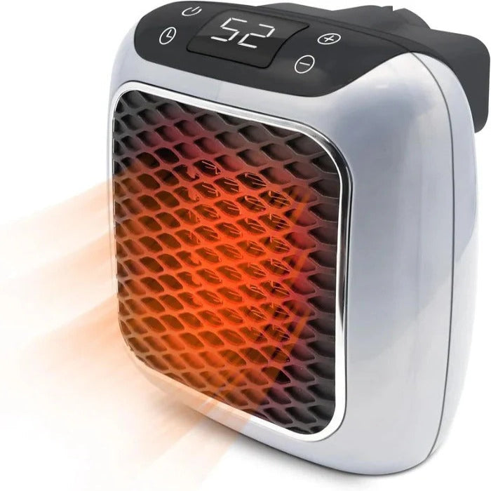 Warmteparadijs™ Mini wandkachel 800 W voor het stopcontact, stil en compact