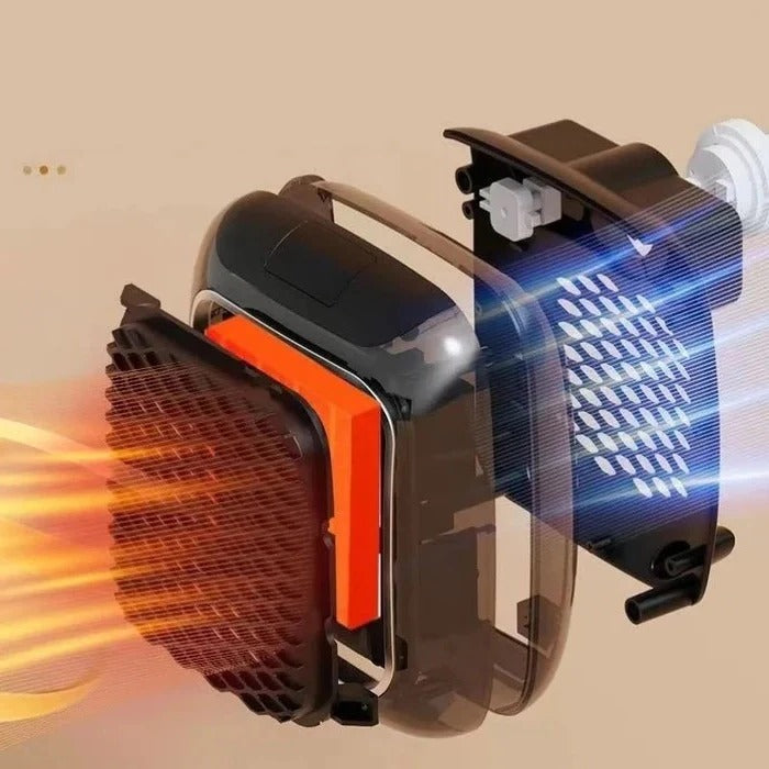 Warmteparadijs™ Mini wandkachel 800 W voor het stopcontact, stil en compact