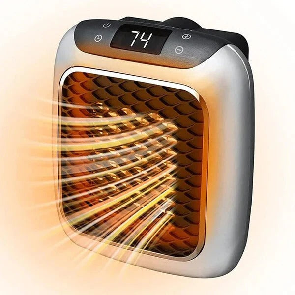 Warmteparadijs™ Mini wandkachel 800 W voor het stopcontact, stil en compact