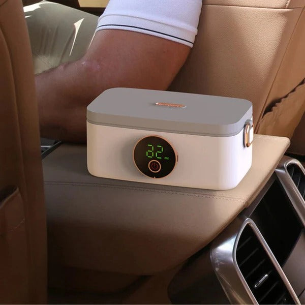 Warmteparadijs™ Draadloze verwarmde lunchbox met 16.000 mAh accu en vijf standen
