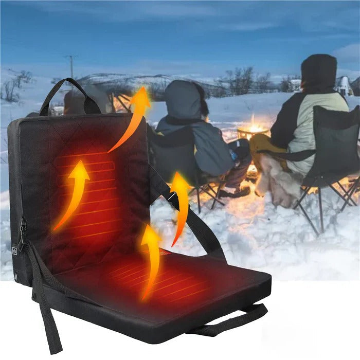 Warmteparadijs™ Opvouwbaar verwarmd zitkussen met 3 warmtestanden
