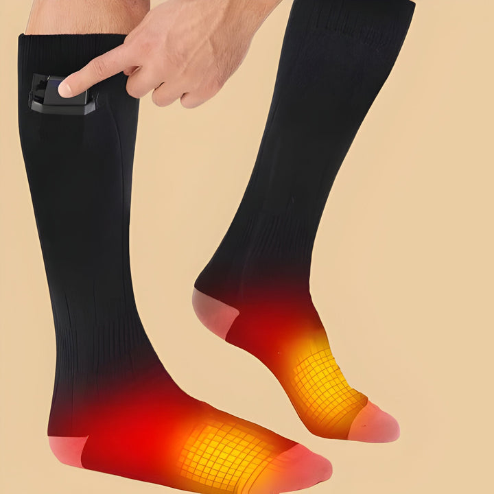 Warmteparadijs™ Oplaadbare verwarmde sokken met 3 warmtestanden