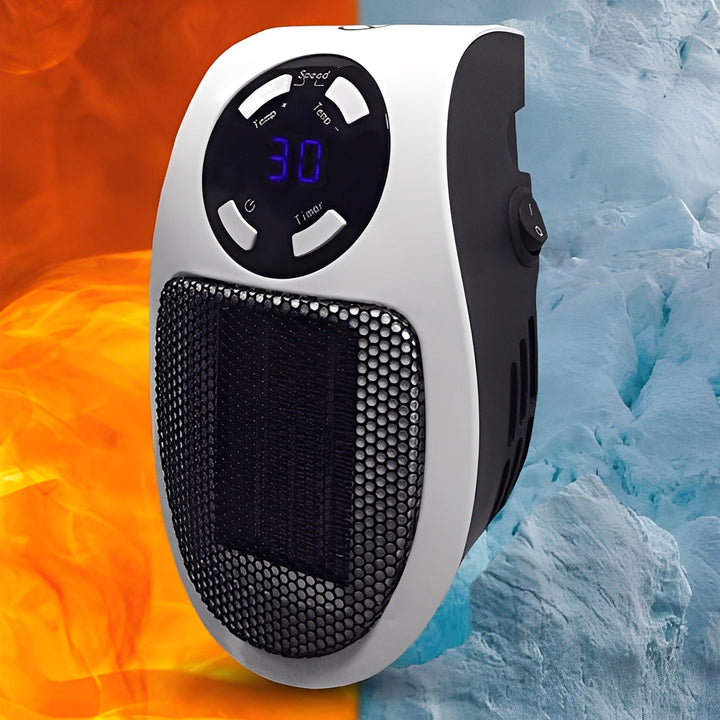 Warmteparadijs™ Draagbare kachel met thermostaat, timer en valbeveiliging