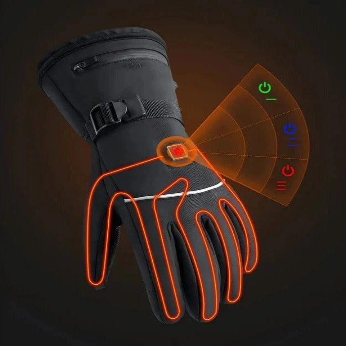 Warmteparadijs™ Verwarmde motorhandschoenen met touchscreen vingertoppen