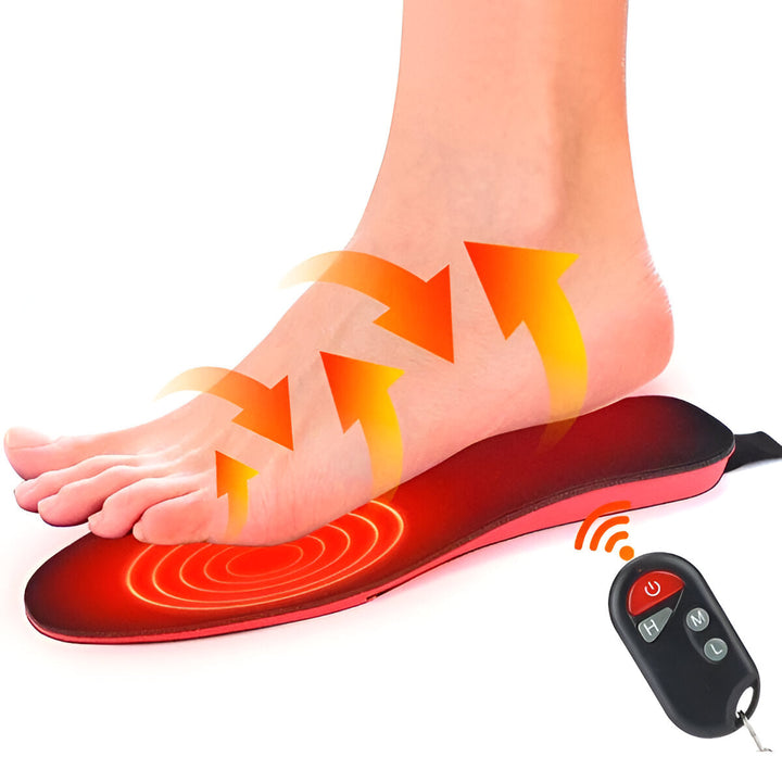Warmteparadijs™ Ultradunne verwarmde zolen met afstandsbediening