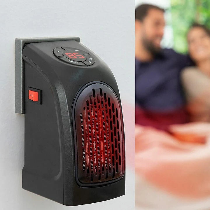 Warmteparadijs™ Stopcontactkachel met timer en thermostaat