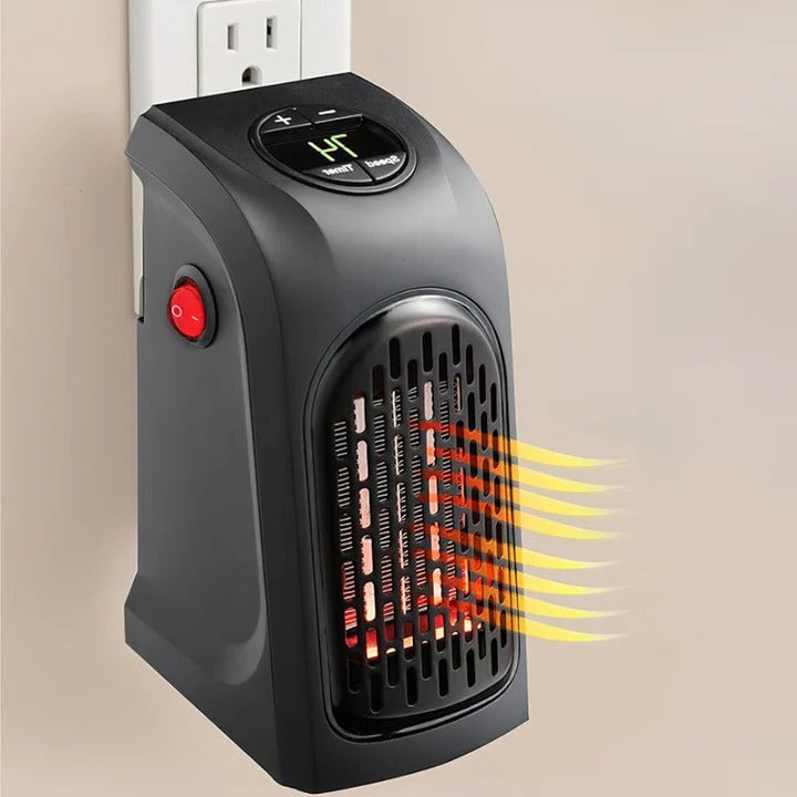 Warmteparadijs™ Stopcontactkachel met timer en thermostaat