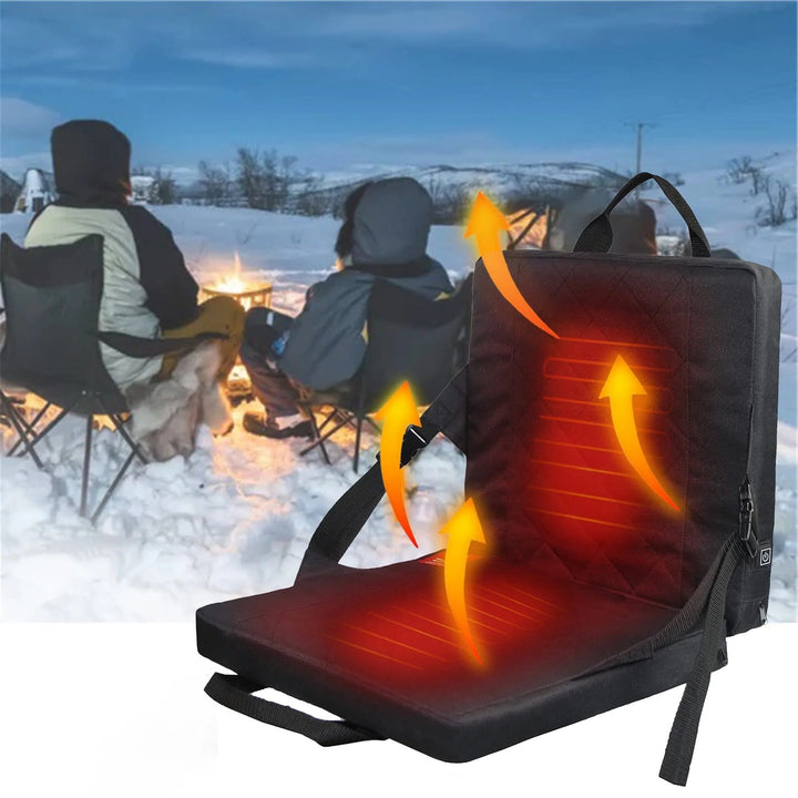 Warmteparadijs™ Draagbaar warmtekussen voor op je stoel, 3 standen