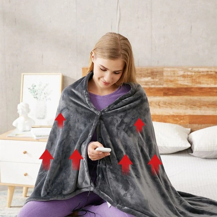 Warmteparadijs™ Opvouwbare USB-warmtedeken met drie standen tot 60 °C