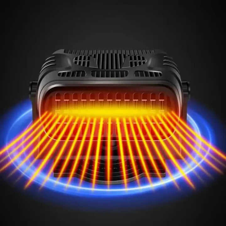 Warmteparadijs™ Autokachel en koeler 12V met 360° draaibare voet