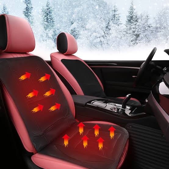 Warmteparadijs™ Verwarmd stoelkussen voor de auto met rugdeel