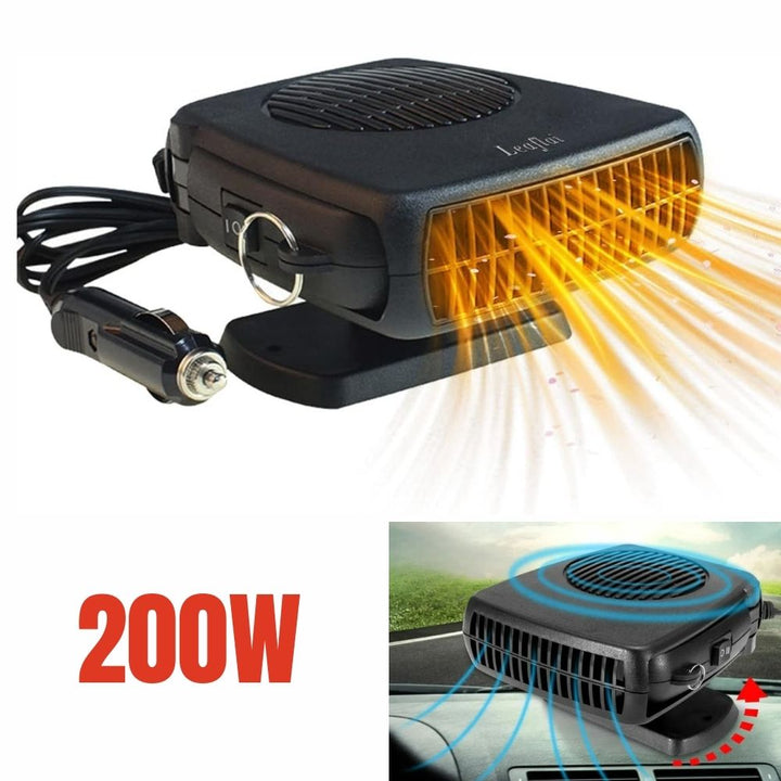Warmteparadijs™ Keramische autokachel 12V met 150/300W en thermostaat