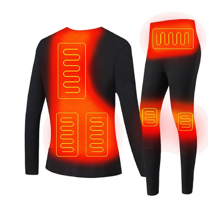Warmteparadijs™ Verwarmd thermo-ondergoed met USB en platte naden