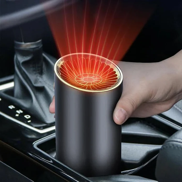 Warmteparadijs™ Bekervormige autokachel 12V 150W met 360° draaibare kop