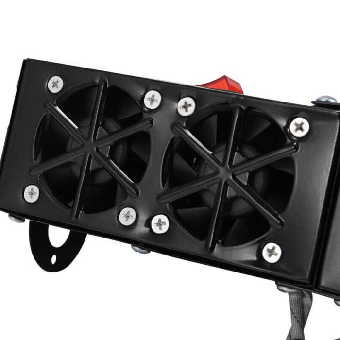 Warmteparadijs™ Krachtige 500W autokachel met twee losse schakelaars