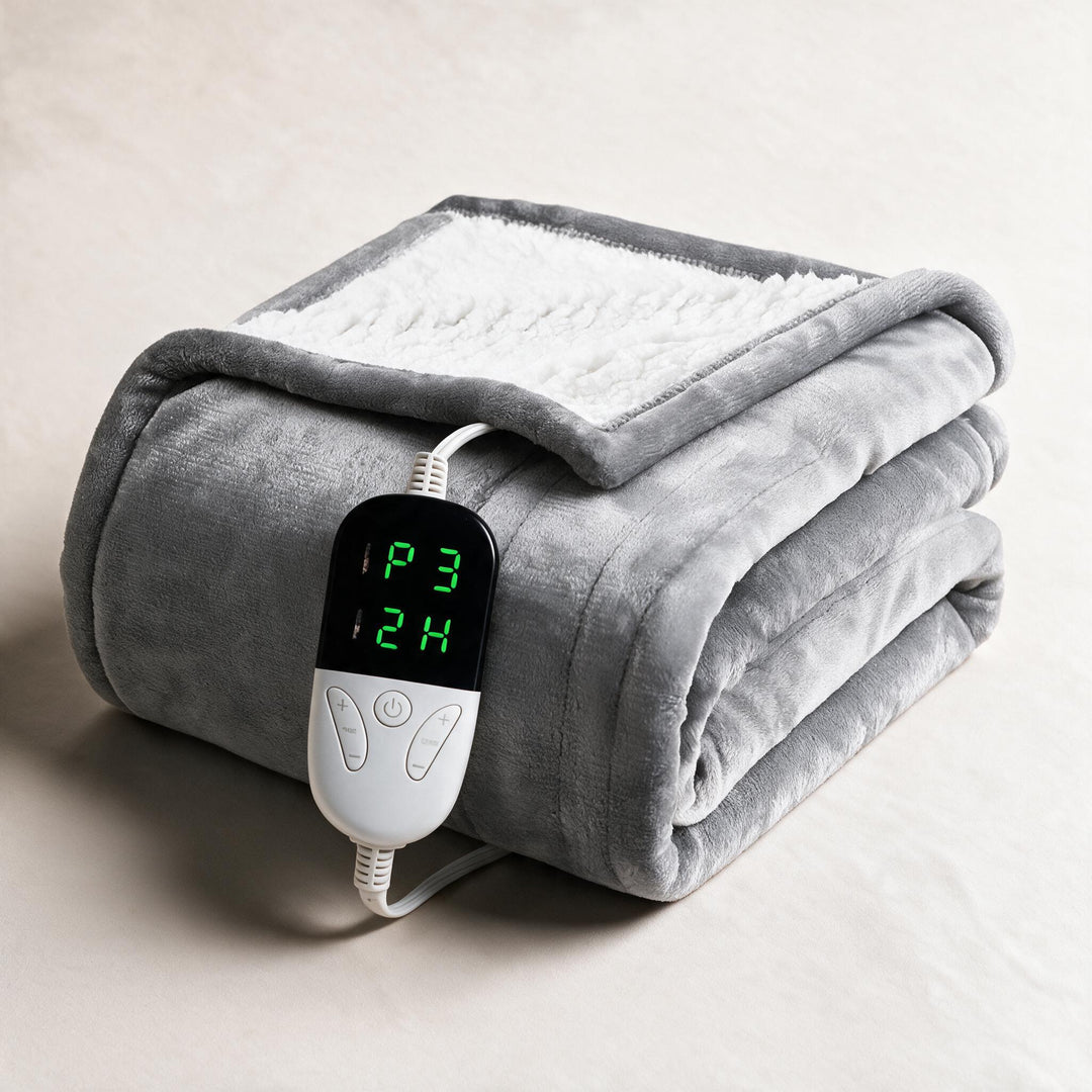 Warmteparadijs™ Elektrische sherpa deken met 6 standen en timer