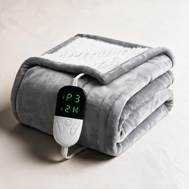 Warmteparadijs™ Elektrische sherpa deken met 6 standen en timer