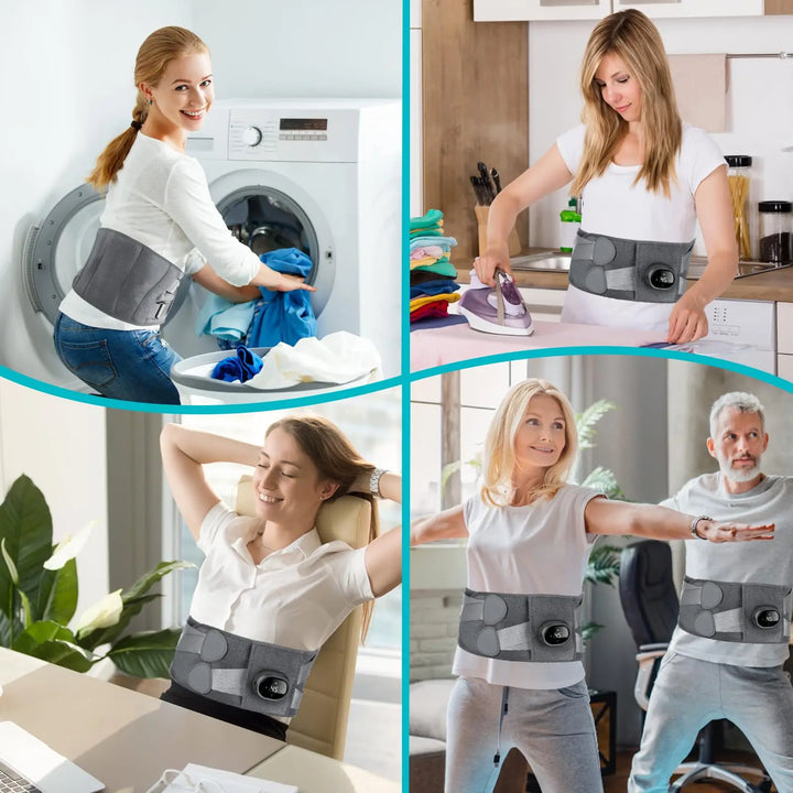Warmteparadijs™ Draadloze warmteband voor je onderrug met trilfunctie