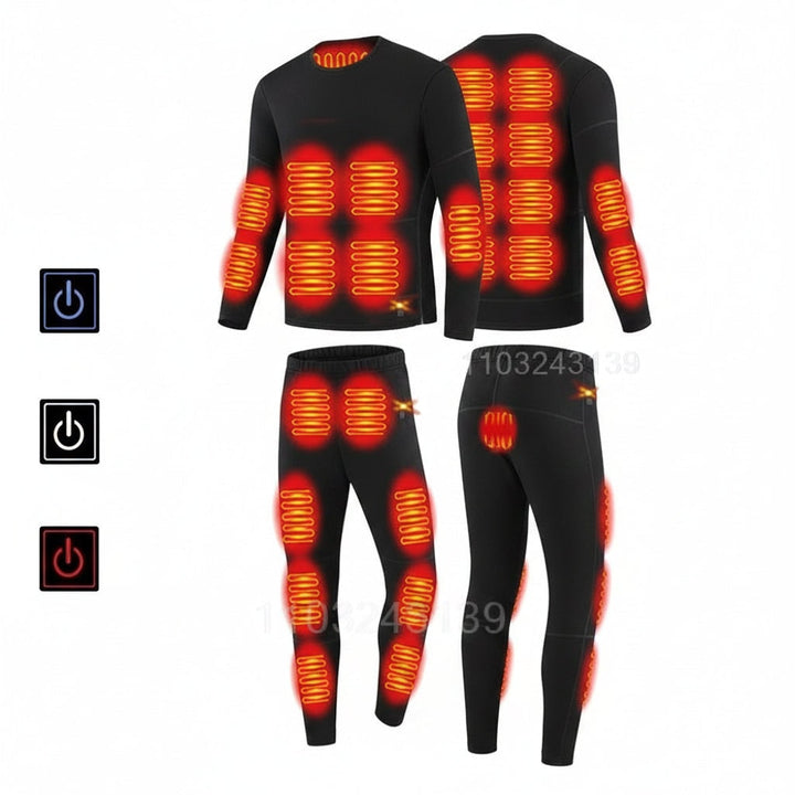 Warmteparadijs™ USB-verwarmd thermo-ondergoed met warmtezones