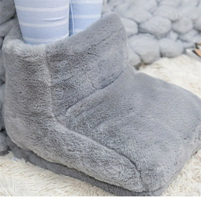 Warmteparadijs™ Voetenwarmer van zacht pluche met USB-verwarming